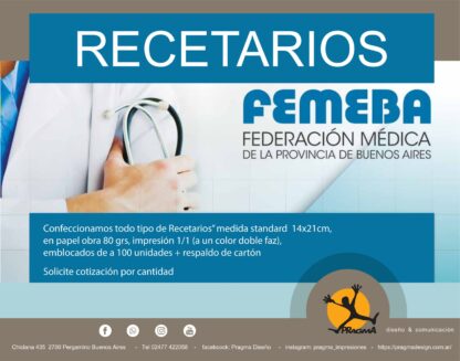 RECETARIOS FEMEBA