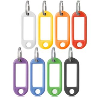 LLAVERO PORTA ETIQUETA FLEXIBLE, SURTIDOS, CON ARO
