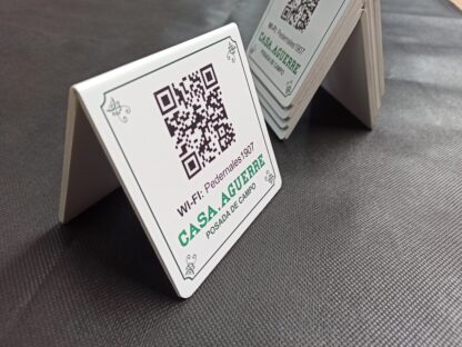 Display Exhibidor con pie - carpita restaurante mesa qr - Imagen 4