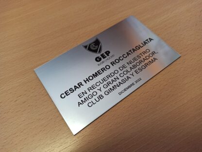 Placas Protocolares - Distinciones - grabado laser - Imagen 8