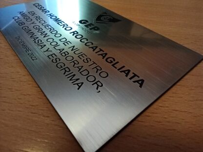 Placas Protocolares - Distinciones - grabado laser - Imagen 7