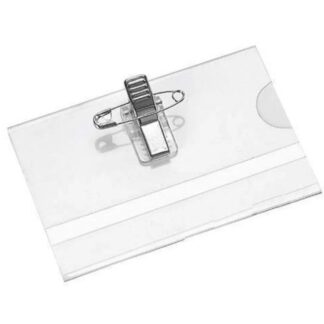 Porta Credencial Con Broche